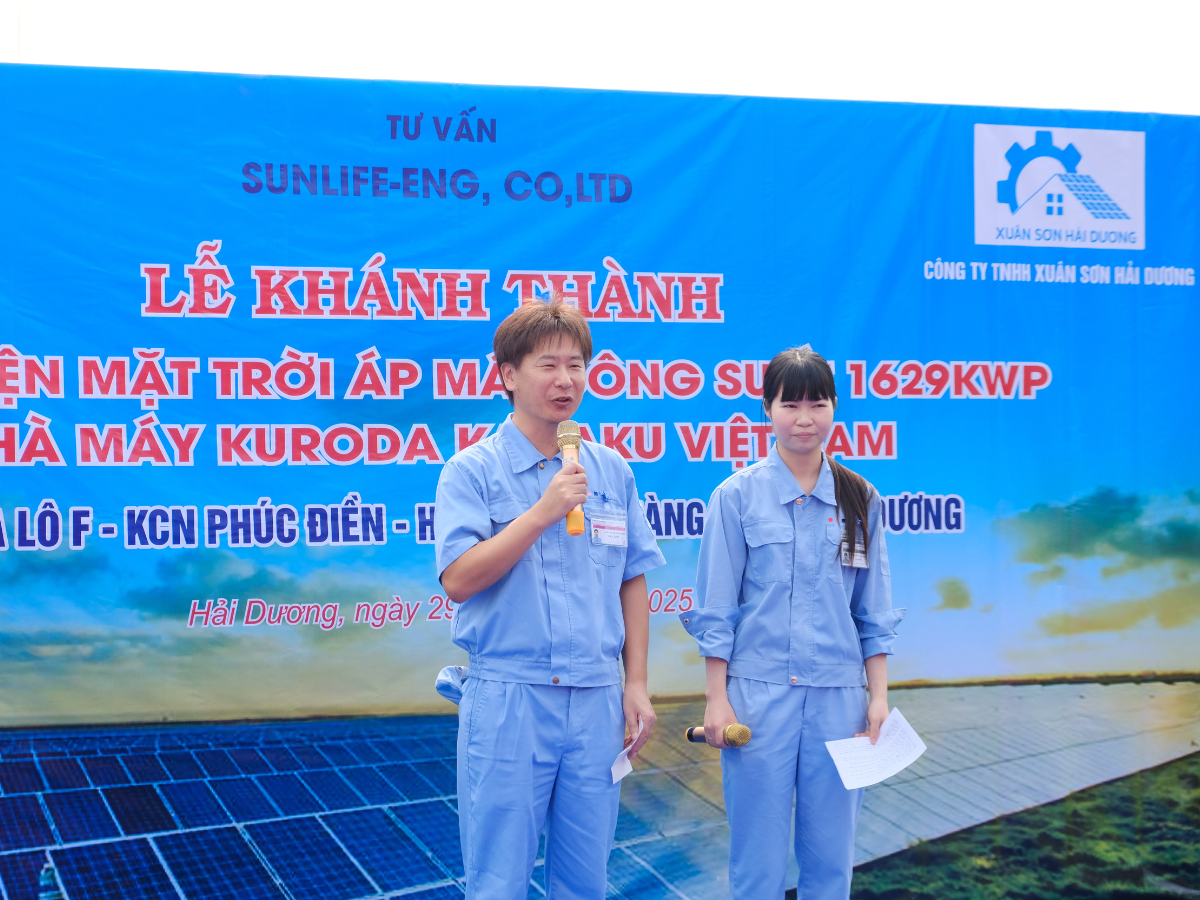 Khánh thành dự án điện mặt trời tại Hải Dương